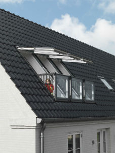 Balkon dachowy dla dwojga Velux